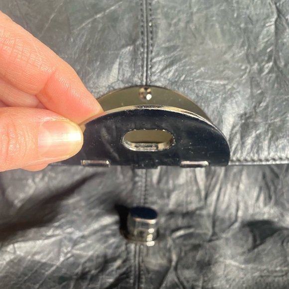 Camilla Alves Black Leather Converse Crossbody Handbag EUC - Picture 8 of 14